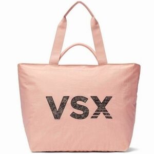 NEW Victoria's Secret VSX Blush PINK Tote Bag & $20 off $50 + FREE Mist / Lotion